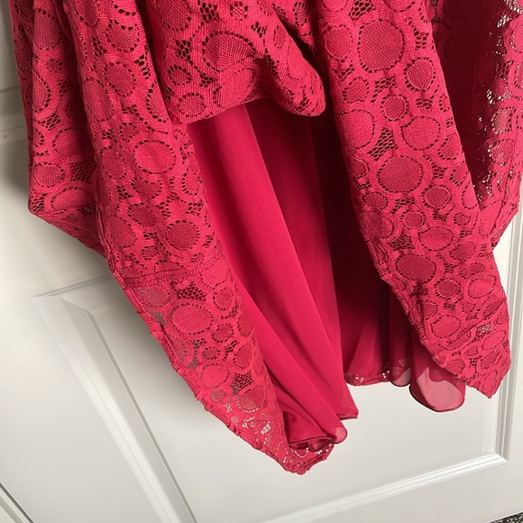 MaxMara StudioElegant Red Lace Midi Dress - Picture 10 of 16